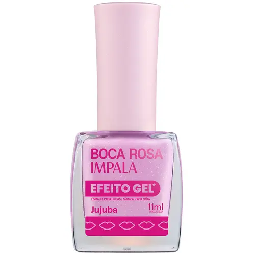 Impala Boca Rosa Esmalte Efeito Gel 11ml - Jujuba