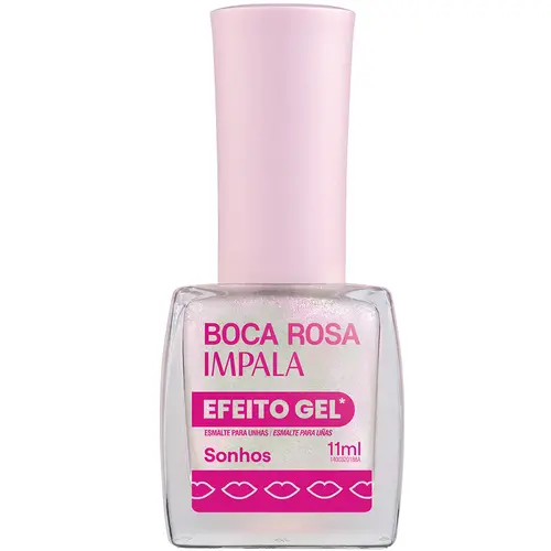 Impala Boca Rosa Esmalte Efeito Gel 11ml - Sonhos