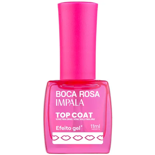 Impala Boca Rosa Top Coat Efeito Gel 11ml