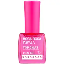 Impala Boca Rosa Top Coat Efeito Gel 11ml