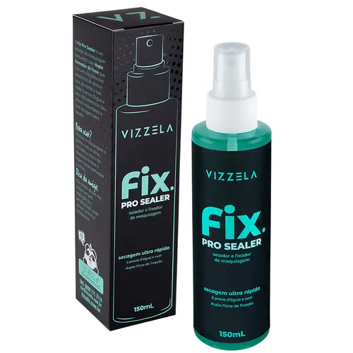 Vizzela Fix Pro Sealer Fixador e Selador de Maquiagem 150ml