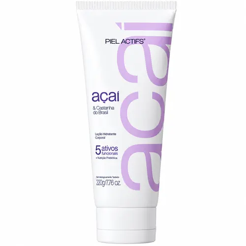 Piel Actifs Loção Hidratante Corporal 220g - Açaí & Castanha do Brasil